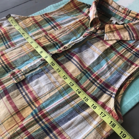 Umgee Sleeveless Colorful Plaid Print Tunic Dress - Picture 9 of 12